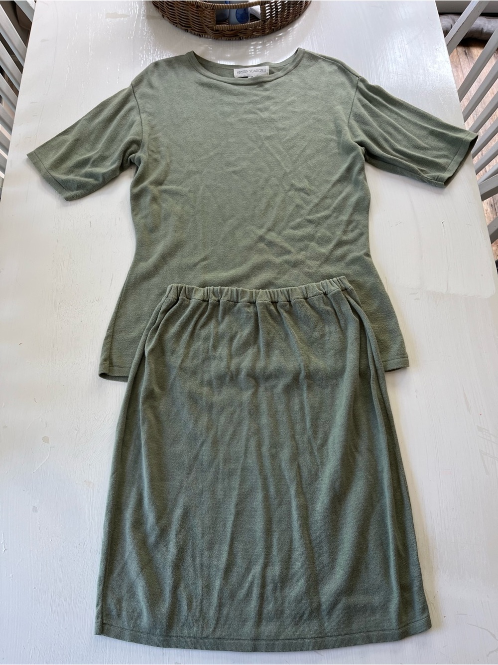 Kirsten Scarcelli women’s 2-piece sage green lounge / casual set